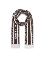 Guess Szalik W4BZ22 Z3JD2 Brązowy. Brązowe szaliki damskie Guess, z aplikacjami, z poliesteru. Za 234.99 zł.