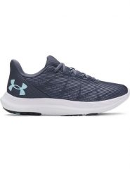 Under Armour Buty w kolorze granatowym do biegania rozmiar: 40,5. Niebieskie obuwie sportowe damskie Under Armour, z materiału, bez zapięcia, do biegania. Za 162.87 zł.