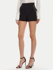 Elisabetta Franchi Szorty materiałowe SH-008-51E2 Czarny Regular Fit. Czarne szorty damskie Elisabetta Franchi, bez wzorów, z materiału. W wyprzedaży za 639.99 zł.