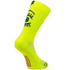 EYE YELLOW - SKARPETKI DO BIEGANIA. Żółte skarpetki damskie SPORCKS, bez wzorów, ze skóry. Za 154.00 zł.