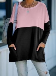Milan Kiss Sweter "Kihanne" w kolorze czarno-jasnoróżowym rozmiar: M. Czarne swetry klasyczne damskie Milan Kiss, m, bez kołnierzyka. Za 91.99 zł.
