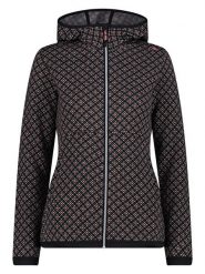 CMP Kurtka polarowa w kolorze czarnym ze wzorem rozmiar: 42. Czarne kurtki damskie CMP, s, bez wzorów, z materiału, bez kaptura. Za 172.45 zł.