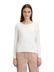 BETTY & CO Sweter w kolorze kremowym rozmiar: 36. Brązowe swetry klasyczne damskie Betty & Co, bez kołnierzyka. Za 68.95 zł.