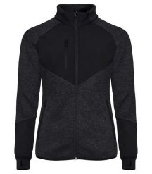Clique Haines Women Ciepła bluza polarowa z panelami softshell – Black. Czarne bluzy damskie CLIQUE, xs, bez wzorów, z dzianiny, bez kaptura. Za 284.23 zł.