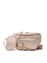 Steve Madden Saszetka nerka SM13000640 Beżowy. Brązowe nerki i saszetki damskie Steve Madden, bez wzorów, z materiału. Za 389.99 zł.