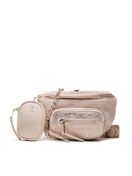 Steve Madden Saszetka nerka SM13000640 Beżowy. Brązowe nerki i saszetki damskie Steve Madden, z materiału, bez dodatków. Za 389.99 zł.