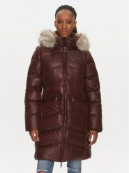 Calvin Klein Płaszcz zimowy K20K207071 Brązowy Regular Fit. Brązowe kurtki damskie Calvin Klein, na zimę, xs, bez wzorów, z syntetyku, bez kaptura. Za 1,119.00 zł.