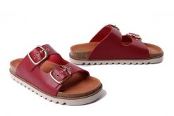 DR. BRINKMANN 700680-04 rot, klapki damskie. Czerwone klapki damskie Dr. Brinkmann, bez wzorów, ze skóry, bez obcasa, bez zapięcia. Za 276.43 zł.