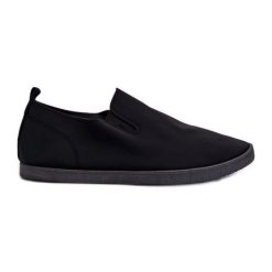 Damskie Tenisówki Trampki Slip-On Czarne Lovinia. Czarne trampki damskie bez wzorów, bez zapięcia. Za 95.05 zł.