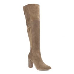 Beżowe Kozaki Damiss Eleganckie Skórzane Buty Na Obcasie. Brązowe kozaki damskie DAMISS, z zamszu, za kolano, bez obcasa, na obcasie, bez zapięcia. Za 539.00 zł.