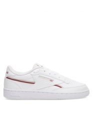 Reebok Sneakersy Club C 85 Vegan GW0932 Biały. Białe obuwie sportowe damskie Reebok, ze skóry, bez zapięcia. Za 239.99 zł.