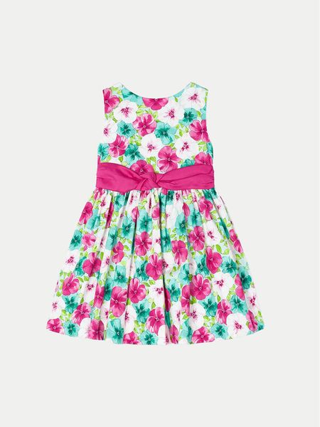 Mayoral Sukienka letnia 03919 Różowy Regular Fit. Czerwone sukienki dziewczęce Mayoral, bez wzorów, z bawełny, bez ramiączek, proste. Za 58.99 zł.