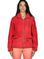 Canadian Peak Kurtka polarowa "Tisalineak" w kolorze czerwonym rozmiar: L. Czerwone kurtki damskie Canadian Peak, l, z aplikacjami, z materiału, bez kaptura. Za 139.54 zł.