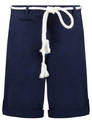 Geographical Norway Szorty "Paola" w kolorze granatowym rozmiar: L. Niebieskie szorty damskie Geographical Norway, z aplikacjami, z tkaniny. Za 61.46 zł.