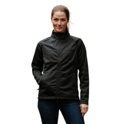 Kurtka Damska Greenwich Soft Shell. Czarne kurtki damskie STORMTECH, m, bez wzorów, z materiału, bez kaptura. Za 255.99 zł.