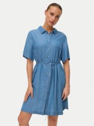 Vero Moda Sukienka jeansowa Bree 10341620 Niebieski Regular Fit. Niebieskie sukienki damskie Vero Moda, bez wzorów, z jeansu, bez ramiączek. Za 229.99 zł.