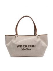 Weekend Max Mara Torebka Getto 2625516115 Brązowy. Brązowe shopper bag Weekend Max Mara, bez wzorów, z materiału, bez dodatków. Za 1,479.00 zł.