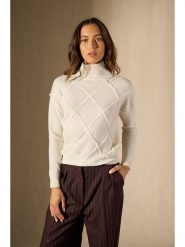 Perfect Cashmere Kaszmirowy sweter "Selania" w kolorze kremowym rozmiar: S. Brązowe swetry klasyczne damskie Perfect Cashmere, s, z kaszmiru, bez kołnierzyka. Za 272.31 zł.