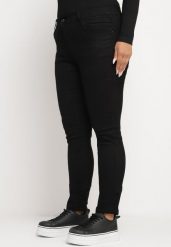 Czarne Jeansy Skinny z Kieszeniami i Wysokim Stanem Nevennia. Czarne jeansy damskie Born2be, z aplikacjami, z jeansu. Za 54.99 zł.
