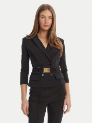 Elisabetta Franchi Marynarka GI-224-61E2-V590 Czarny Regular Fit. Czarne marynarki i żakiety damskie Elisabetta Franchi, bez wzorów, z syntetyku. Za 2,509.00 zł.