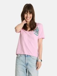LIEBLINGSSTÜCK Koszulka "Calina" w kolorze jasnoróżowym rozmiar: 3XL. Różowe bluzki damskie LIEBLINGSSTÜCK, xl, bez wzorów, z bawełny, bez kołnierzyka, bez ramiączek. Za 146.95 zł.