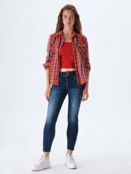 LTB Dżinsy "Senta Zip" - Skinny fit - w kolorze granatowym rozmiar: W26. Niebieskie jeansy damskie LTB, z podwyższonym stanem. Za 92.21 zł.