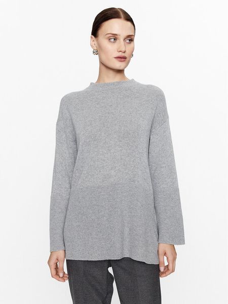 Marella Sweter Anta 2333664137200 Szary Regular Fit. Szare swetry klasyczne damskie Marella, s, z syntetyku, bez kołnierzyka. Za 439.99 zł.