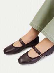 Lasocki Baleriny CEO-RST-ROMI-96 Brązowy ciemny. Brązowe balerinki damskie Lasocki, bez wzorów, ze skóry. Za 199.99 zł.
