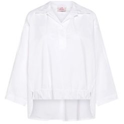 Polo Deha Koszula Parachute Damskie. Białe koszule damskie Deha, na lato, s, bez wzorów, z bawełny, eleganckie, z asymetrycznym kołnierzem, bez ramiączek. Za 468.99 zł.