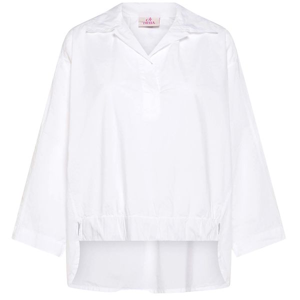 Polo Deha Koszula Parachute Damskie. Białe koszule damskie Deha, na lato, s, bez wzorów, z bawełny, eleganckie, z asymetrycznym kołnierzem, bez ramiączek. Za 467.99 zł.