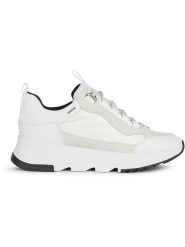 Geox Skórzane sneakersy "Falena" w kolorze białym rozmiar: 39. Białe obuwie sportowe damskie Geox, z materiału, bez zapięcia. Za 355.78 zł.