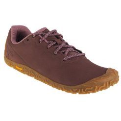 Buty do biegania damskie, Merrell Vapor Glove 6. Brązowe obuwie sportowe damskie Merrell, z gumy, bez zapięcia, do biegania. Za 706.00 zł.
