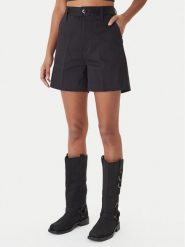 G-Star Raw Szorty materiałowe D29089-5126 Czarny Regular Fit. Czarne szorty damskie G-Star Raw, bez wzorów, z bawełny. Za 349.99 zł.