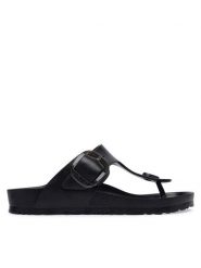 Birkenstock Japonki Gizeh Big Buckle 1031370 Czarny. Czarne klapki damskie Birkenstock, bez wzorów, z syntetyku, bez obcasa, bez zapięcia. Za 269.99 zł.