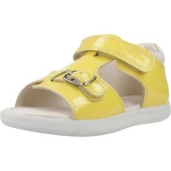 Sandały GEOX B SANDAL ALUL Żółty. Żółte sandały damskie Geox, bez wzorów, ze skóry, bez obcasa, bez zapięcia. Za 208.99 zł.
