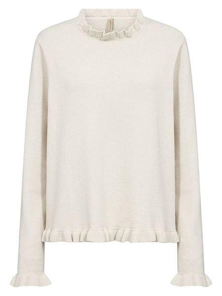 Soyaconcept Sweter "Helda" w kolorze kremowym rozmiar: S. Brązowe swetry klasyczne damskie Soyaconcept, s, bez kołnierzyka. Za 214.95 zł.