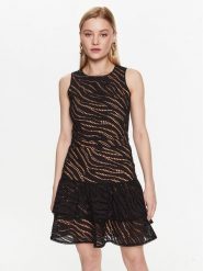 MICHAEL Michael Kors Sukienka codzienna MS381M48CT Czarny Regular Fit. Czarne sukienki damskie MICHAEL Michael Kors, bez wzorów, z bawełny, bez ramiączek. Za 1,149.00 zł.