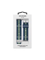 Guess Wymienny pasek do smartwatcha CS3007S2 Granatowy. Niebieskie paski damskie Guess, z aplikacjami. Za 239.99 zł.