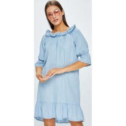 Vero Moda - Sukienka Sia. Niebieskie sukienki damskie marki Vero Moda, z lyocellu, casualowe. W wyprzedaży za 119.90 zł.