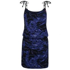 Sukienka letnia LOAP Betynka bawełniana damska XS. Fioletowe sukienki damskie Lolë, bez wzorów, z bawełny, sportowe, bez ramiączek. Za 136.99 zł.