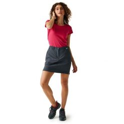 Spódnica Damska Highton Skort III. Szare spódnice damskie Regatta, bez wzorów, z elastanu, mini. Za 79.99 zł.