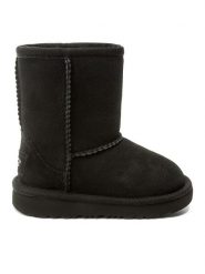 Ugg Śniegowce T Classic II 1017703T Czarny. Czarne kozaki dziewczęce Ugg, bez wzorów, ze skóry, bez obcasa, bez zapięcia. Za 629.99 zł.