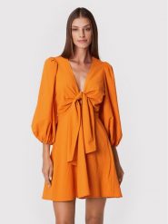 Ted Baker Sukienka letnia Jozelyn 261802 Pomarańczowy Regular Fit. Brązowe sukienki damskie Ted Baker, bez wzorów, z syntetyku, bez ramiączek. Za 969.99 zł.