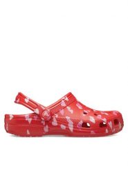 Crocs Klapki Classic Vday Clog 209682 Czerwony. Czerwone klapki damskie Crocs, bez wzorów, z tworzywa sztucznego, bez obcasa, bez zapięcia. Za 179.99 zł.