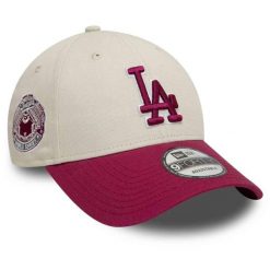 Czapka z daszkiem New Era WS Patch 9Forty Los Angeles Dodgers. Brązowe czapki z daszkiem damskie New Era, na jesień, bez wzorów. Za 129.99 zł.