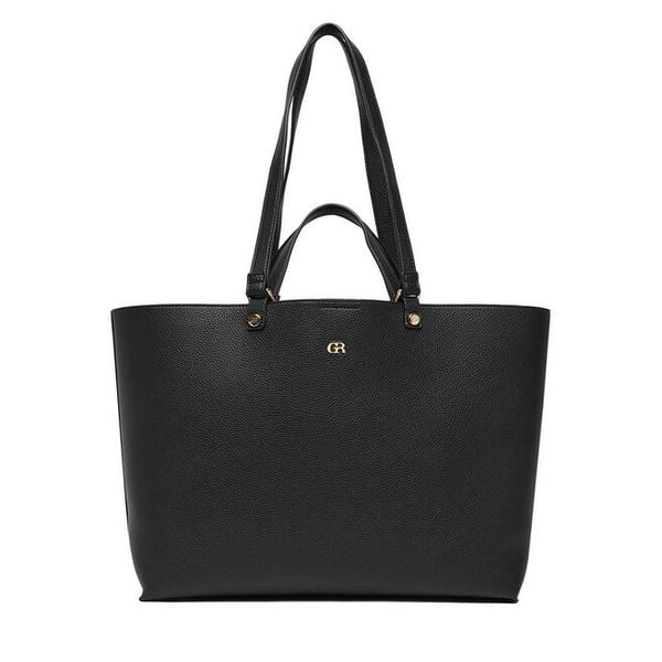 Torebka GINO ROSSI. Czarne shopper bag Gino Rossi, bez wzorów, bez dodatków. Za 204.99 zł.