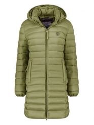 Geographical Norway Płaszcz pikowany "Atikotal" w kolorze zielonym rozmiar: XXL. Zielone płaszcze damskie Geographical Norway, xxl, bez wzorów, bez kaptura. Za 143.22 zł.