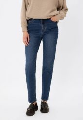 Jeansy damskie, Straight Leg, D-GOYA 3. Niebieskie jeansy damskie Volcano. Za 169.99 zł.