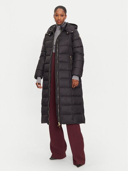 Fracomina Kurtka puchowa FR24WC3005O42301 Czarny Regular Fit. Czarne kurtki damskie Fracomina, s, bez wzorów, z puchu, bez kaptura. Za 639.99 zł.