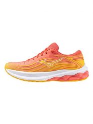 Mizuno Buty "Wave Skyrise 5" w kolorze pomarańczowym do biegania rozmiar: 36,5. Pomarańczowe obuwie sportowe damskie Mizuno, z materiału, do biegania. Za 206.42 zł.